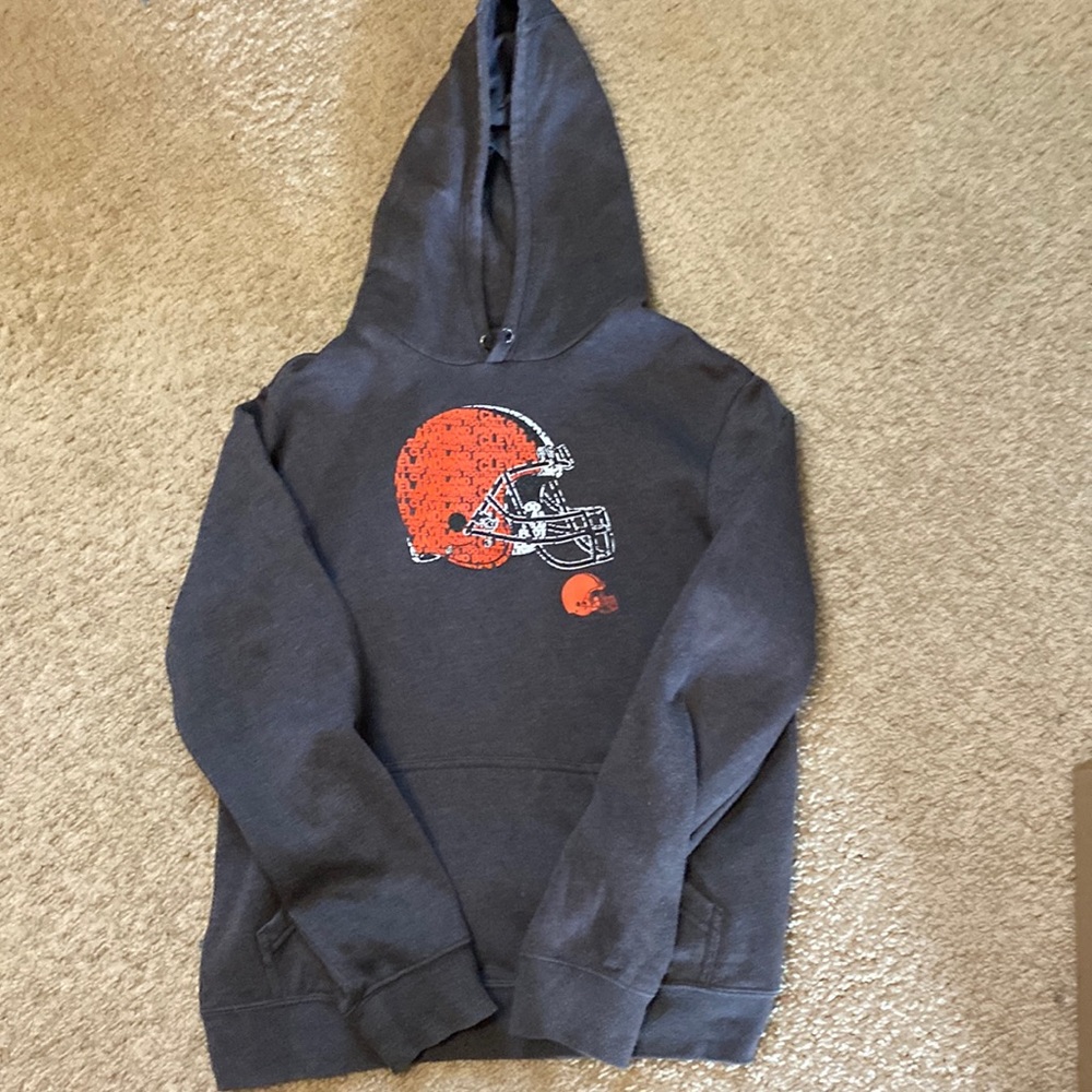 mens cleveland browns hoodie size medium
